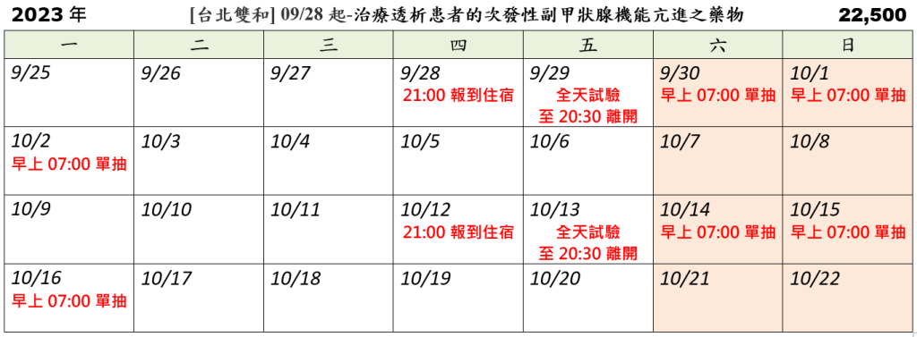 簡易時間表