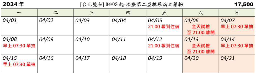 簡易時間表