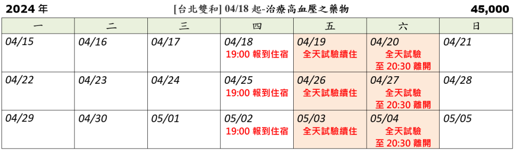 簡易時間表